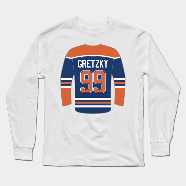 Edmonton Oilers - Wayne Gretzky Long Sleeve T-Shirt by swiftscuba